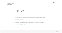 Desktop Screenshot of karanchawla.com