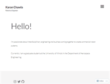 Tablet Screenshot of karanchawla.com